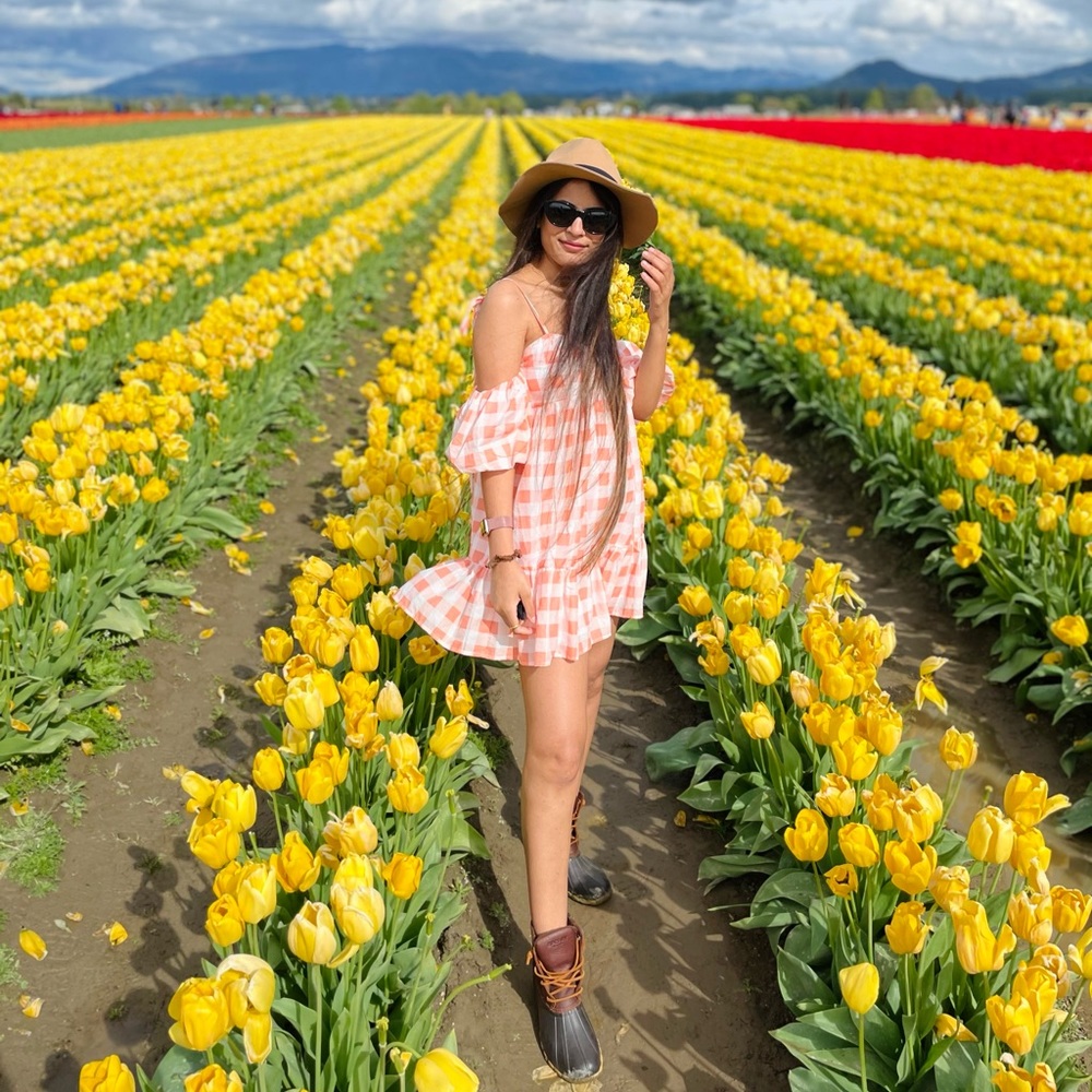 Neon white summer dress